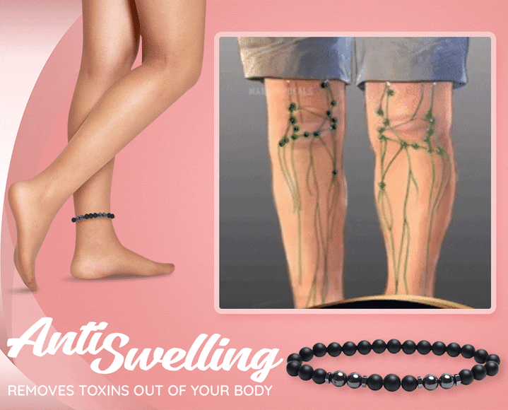 New Anti-Swelling Black Obsidian Anklet