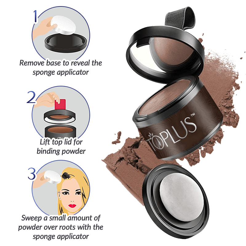 Toplus™ Premium Hairline Coverage Touch Up Powder