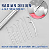 Load image into Gallery viewer, Reusable Stainless Steel Floss Pick Set